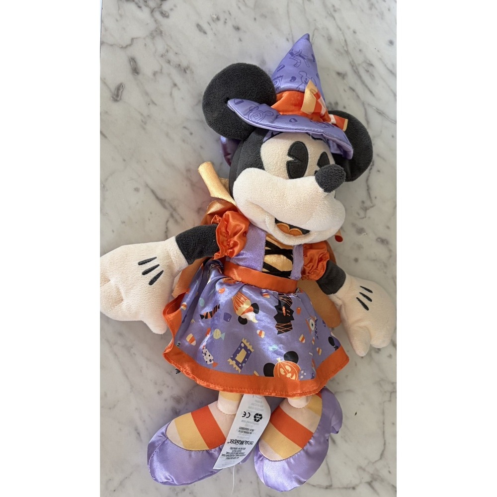 Walt Disney Store Minnie Mouse Halloween 2020 Pumpkin Plush Doll Toy Decoration